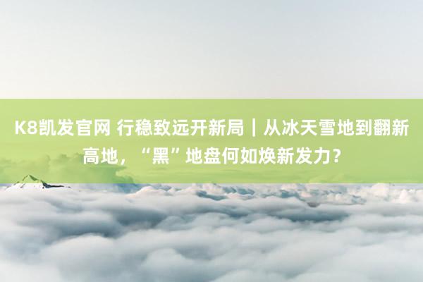 K8凯发官网 行稳致远开新局｜从冰天雪地到翻新高地，“黑”地盘何如焕新发力？