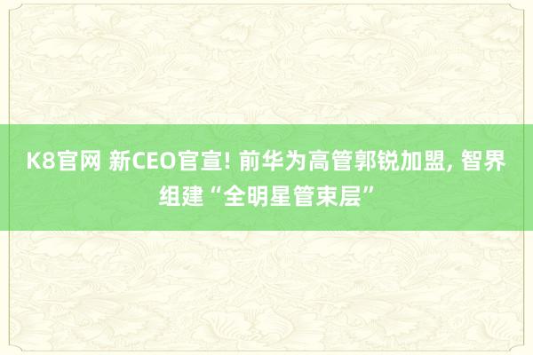 K8官网 新CEO官宣! 前华为高管郭锐加盟， 智界组建“全明星管束层”