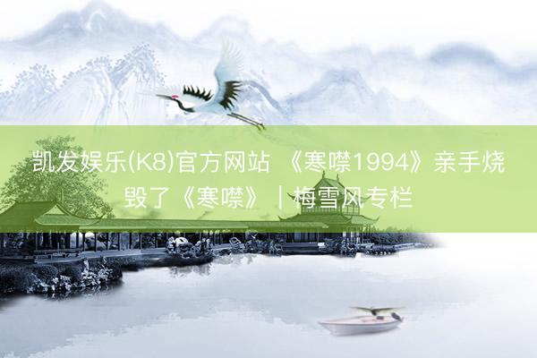 凯发娱乐(K8)官方网站 《寒噤1994》亲手烧毁了《寒噤》｜梅雪风专栏