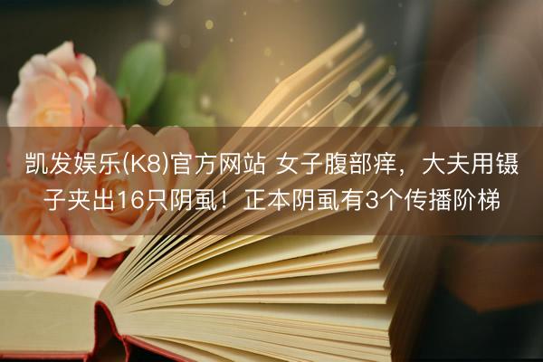 凯发娱乐(K8)官方网站 女子腹部痒，大夫用镊子夹出16只阴虱！正本阴虱有3个传播阶梯