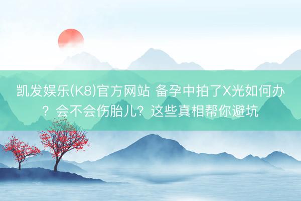 凯发娱乐(K8)官方网站 备孕中拍了X光如何办？会不会伤胎儿？这些真相帮你避坑